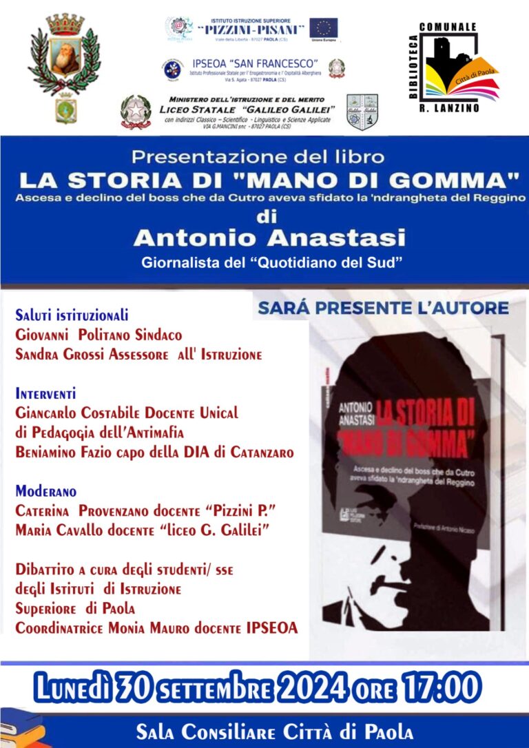 Presentazione del libro “La storia di mano di gomma”